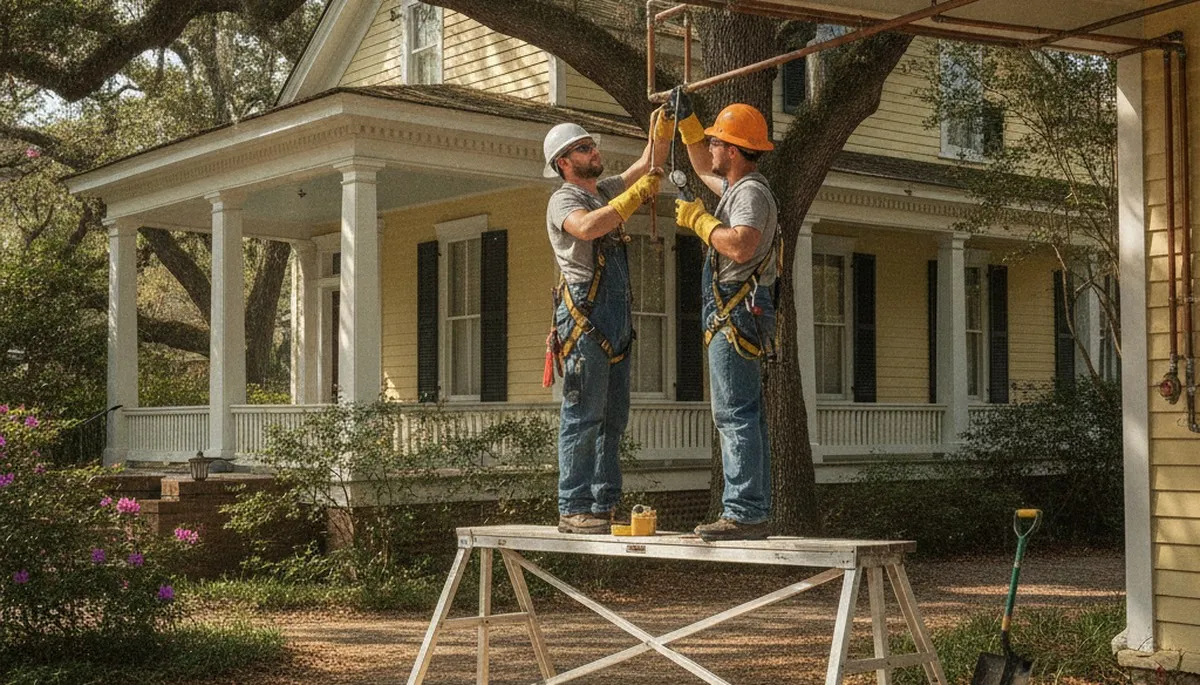 Charleston, SC plumbing repair team providing emergency leak and pipe repair service