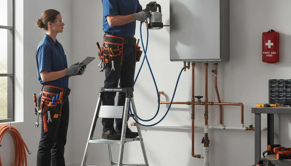Tankless water heater installation service in Charleston, SC for residential plumbing repair